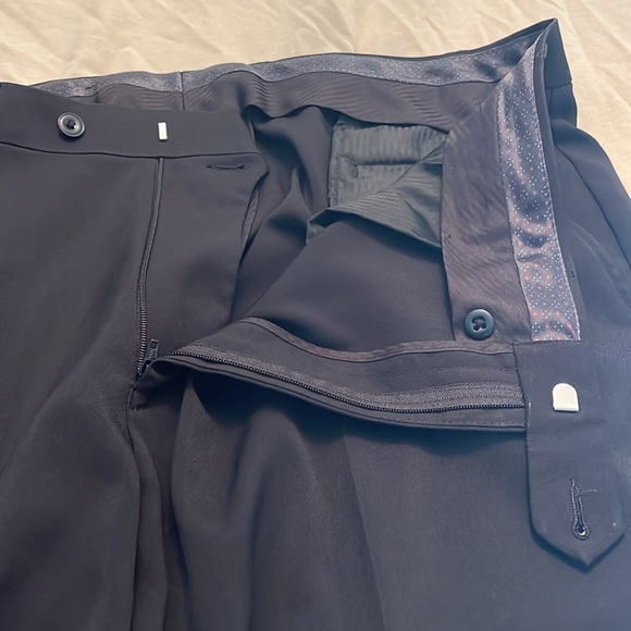 Michael Kors black dress pants. 38 waist 32 length. Flat front polyester pants - Picture 4 of 5